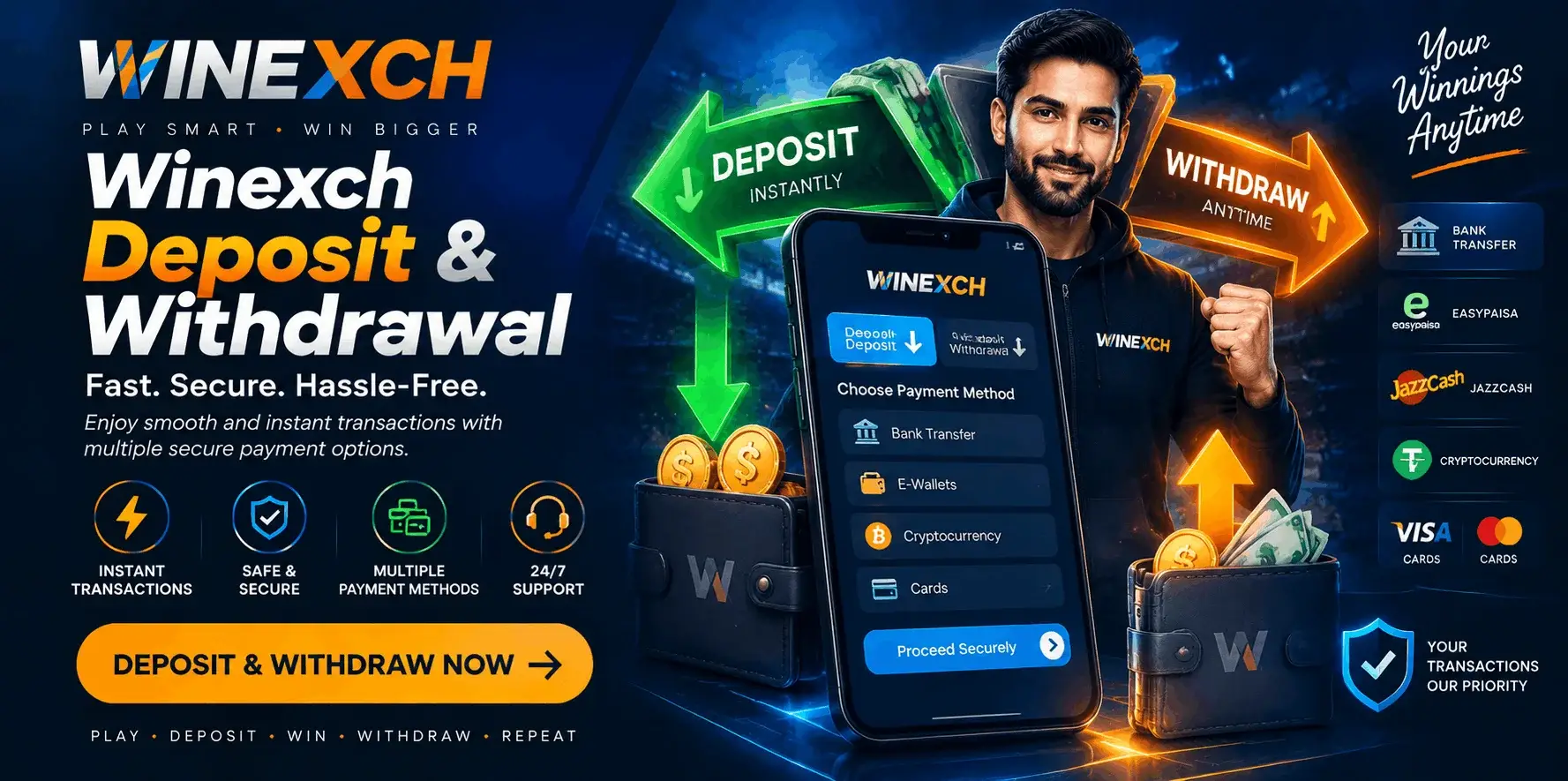 Winexch Deposit and Withdrawal